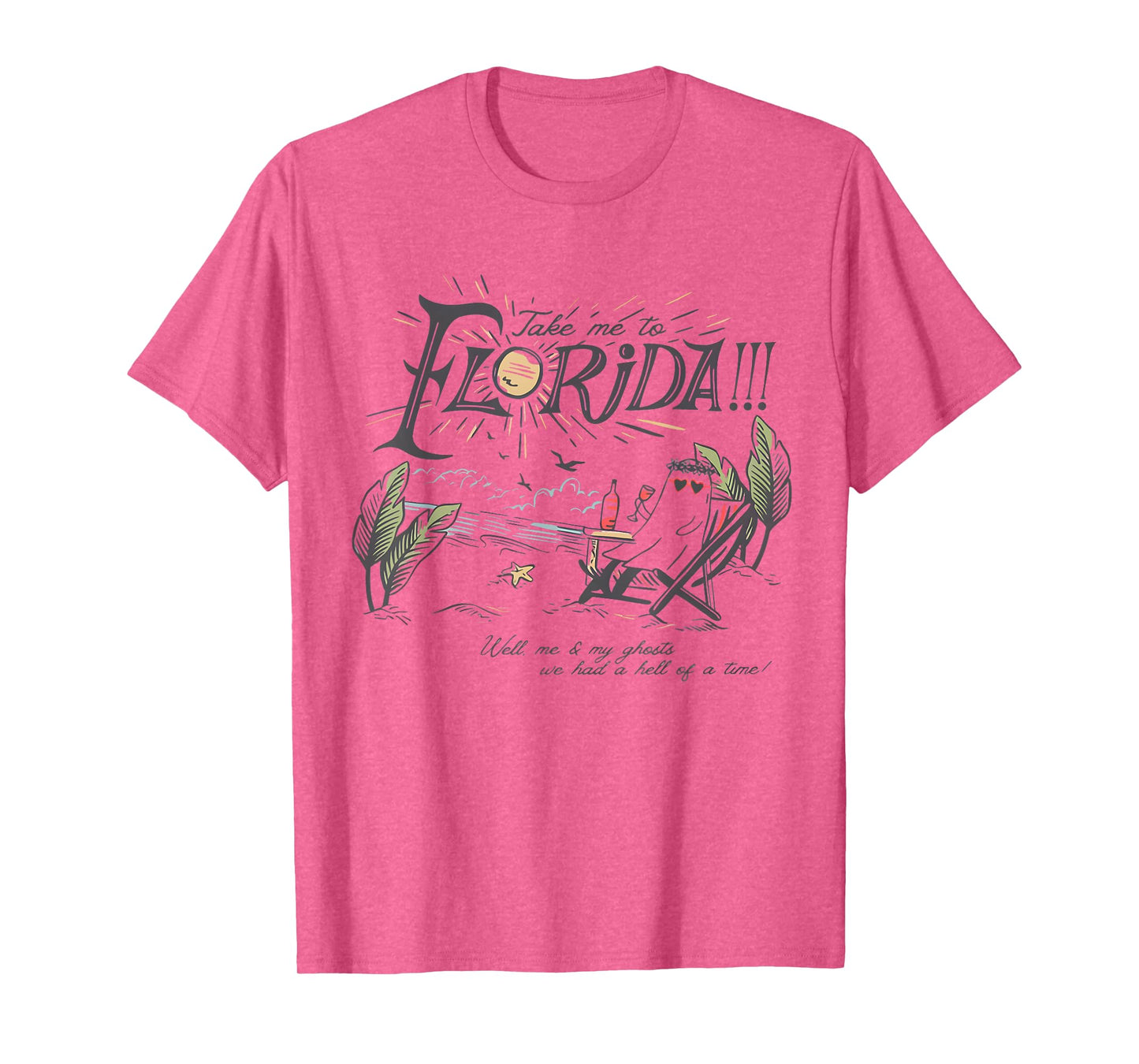 Take Me to The Florida Funny Ghost On The Beach T-Shirt