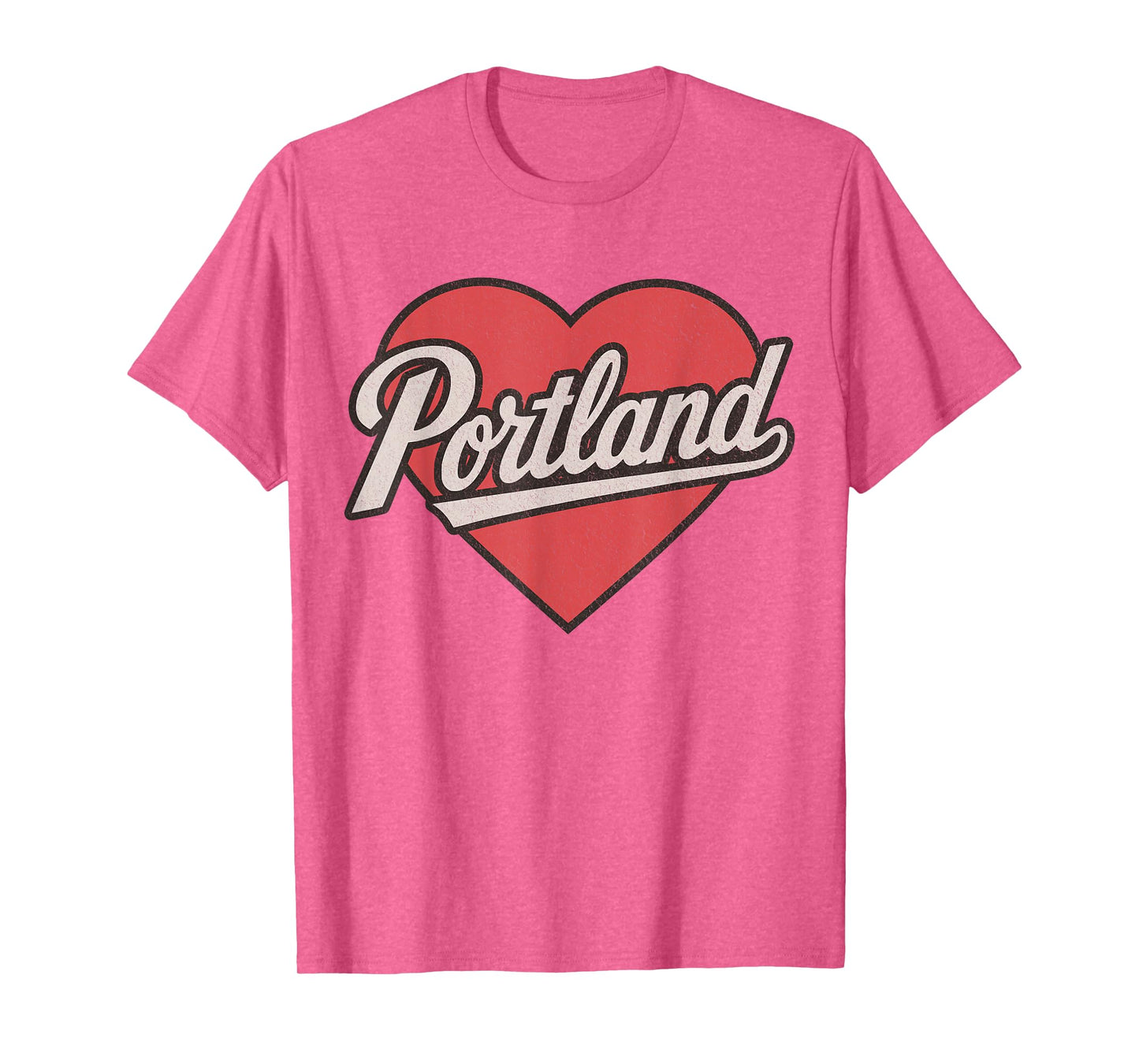 Retro Portland Heart City Pride Throwback Portland T-Shirt