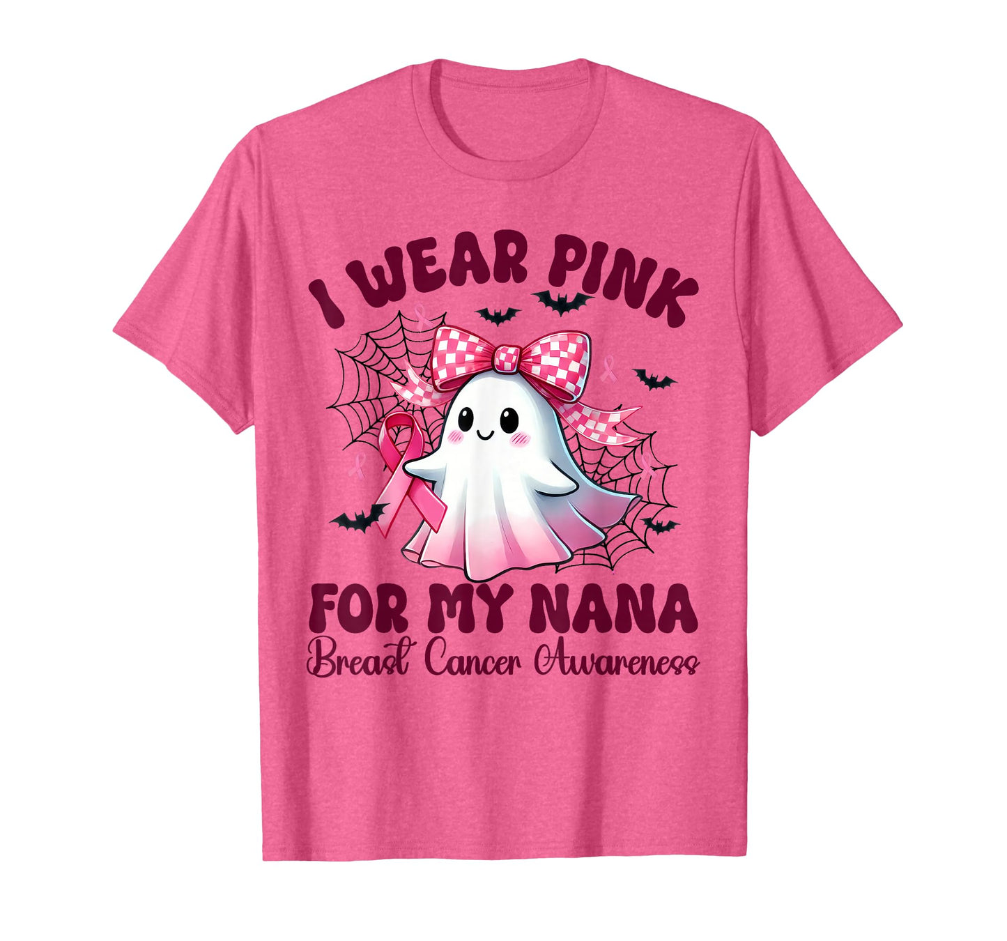 I Wear Pink for my Nana Breast Cancer Awareness halloween T-Shirt
