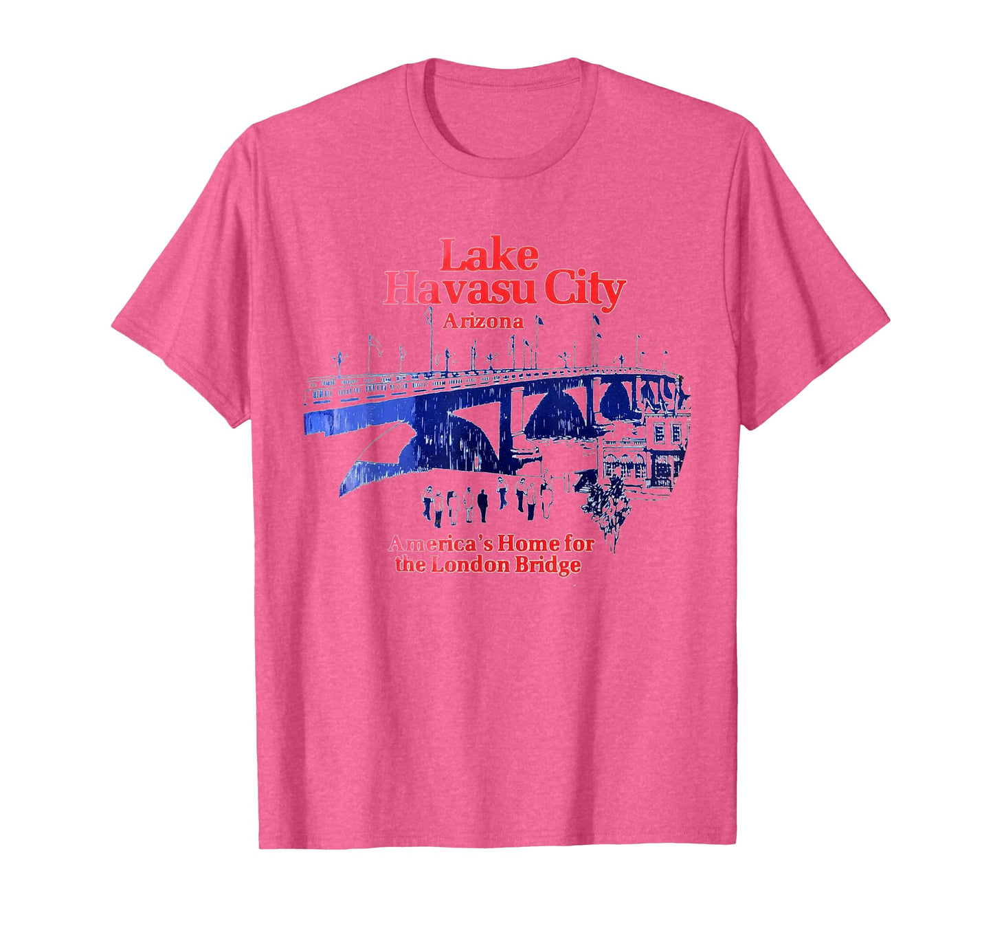 Lake Havasu City Arizona Bridge Illustration Vintage T-Shirt