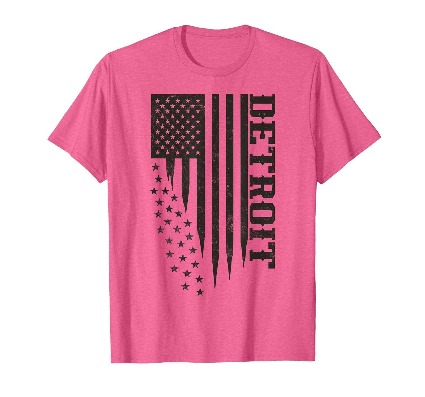 Patriotic Detroit Homegrown Local USA Flag Detroit T-Shirt