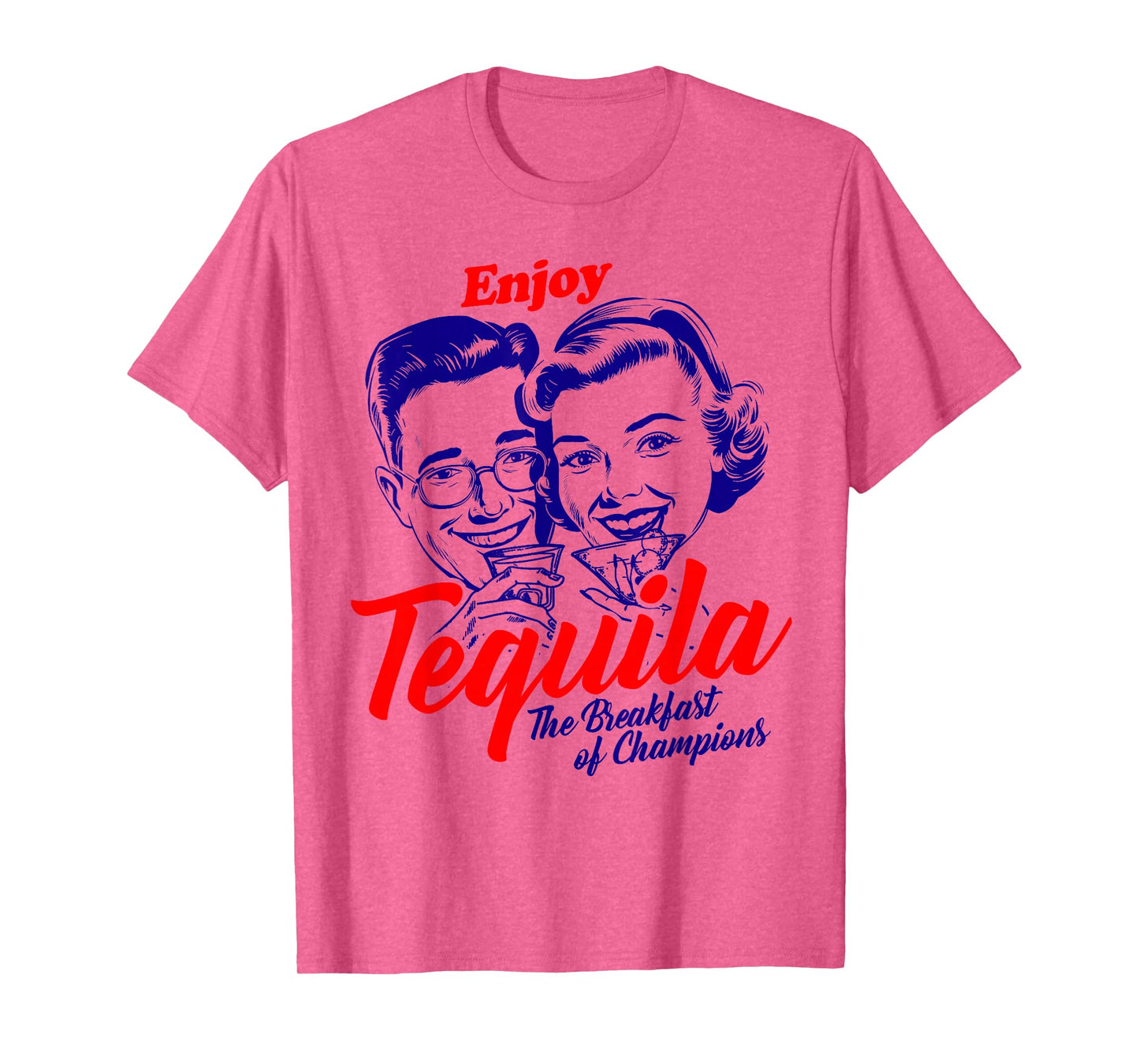Enjoy Tequila Breakfast of Champions Vintage Retro T-Shirt