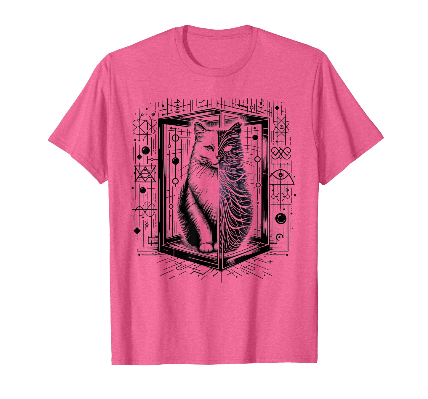 Funny Physics Schrödinger's cat in a Box Quantum Physics T-Shirt