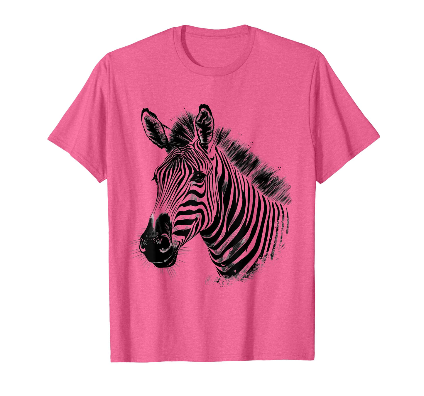 Zebra Wildlife Drawing Animal Print Motif Wildlife Artwork T-Shirt