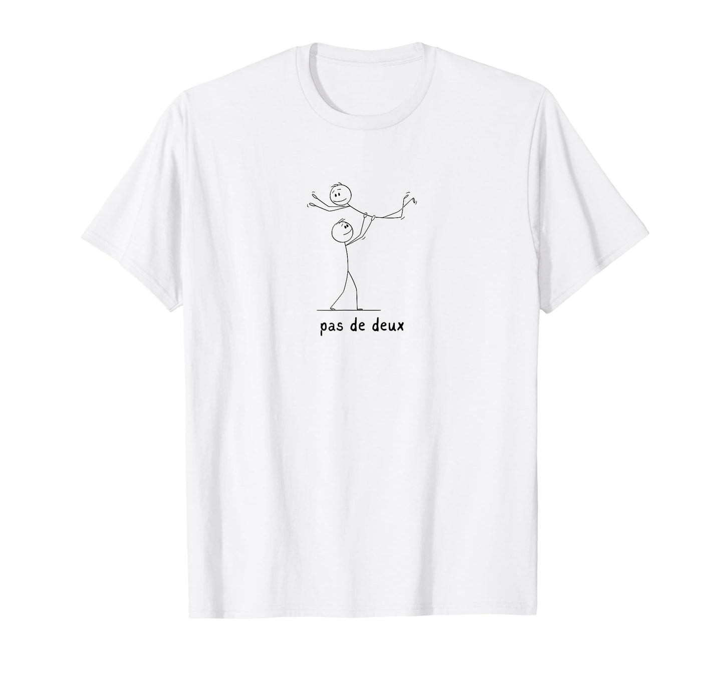 Cute Dancer Stick Figure Pas de Deux Ballet Dance Minimalist T-Shirt