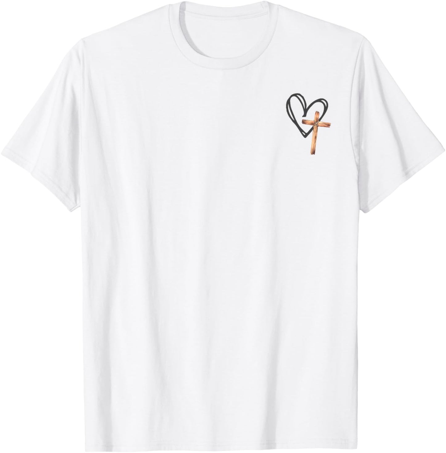 Jesus Has My Back Christian Cross God Faith Bible 2side T-Shirt