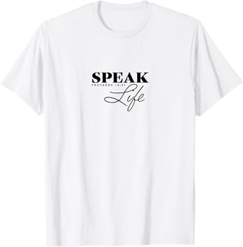 Proverbs 18:21 Speak Life, Christian Clothing,Christian T-Shirt