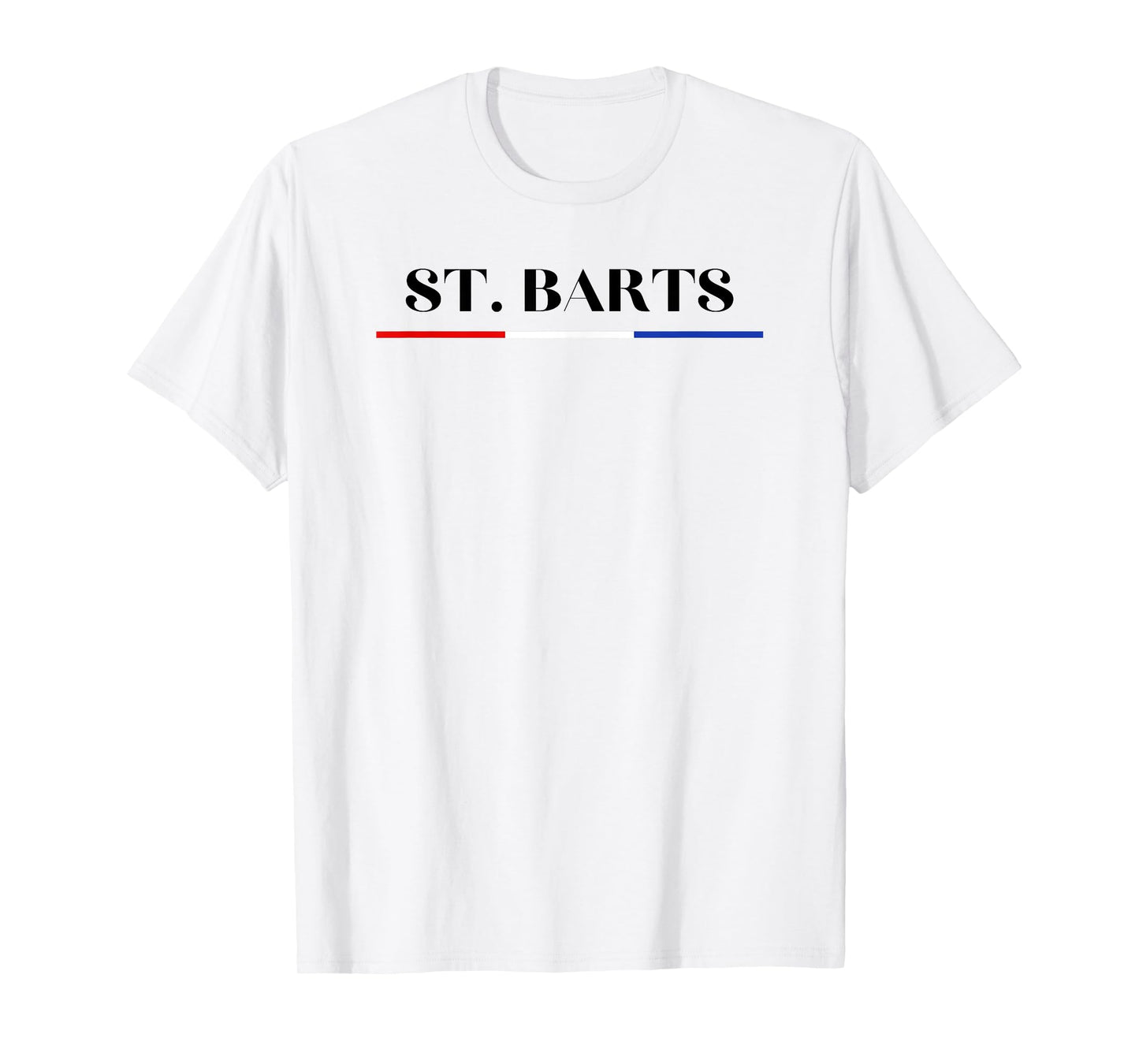 St. Barts Flag Bar, Cute Classic Tee, Beach Vacation Vibes T-Shirt