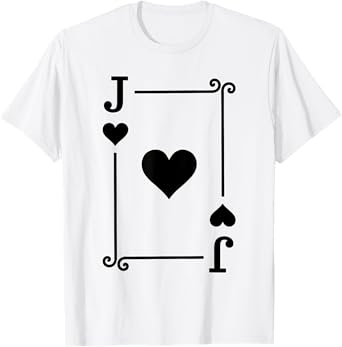Playing Cards Costume - Jack Card - Jack of Hearts T-Shirt