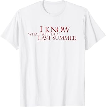 I Know What You Did Last Summer Blood Red Logo Retro Horror T-Shirt