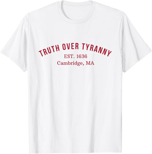 Truth Over Tyranny Est 1636 4th Of July Womens Mens T-shirt