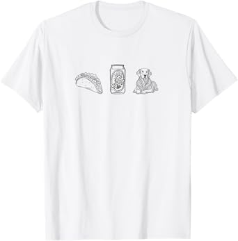 Tacos, Beer, Dog/Pet - Things I Love. Retriever T-Shirt