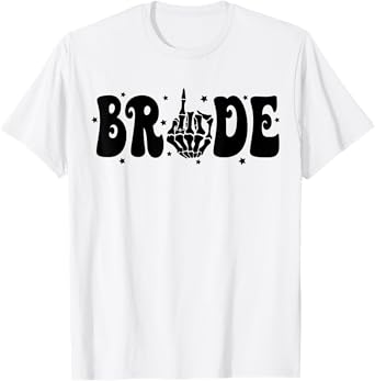 Let's Go Girls Team Bride Skeleton Gothic Bachelorette Party T-Shirt