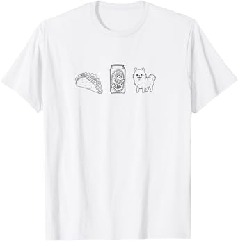 Tacos, Beer, Dog/Pet - Things I Love. Pomeranian T-Shirt