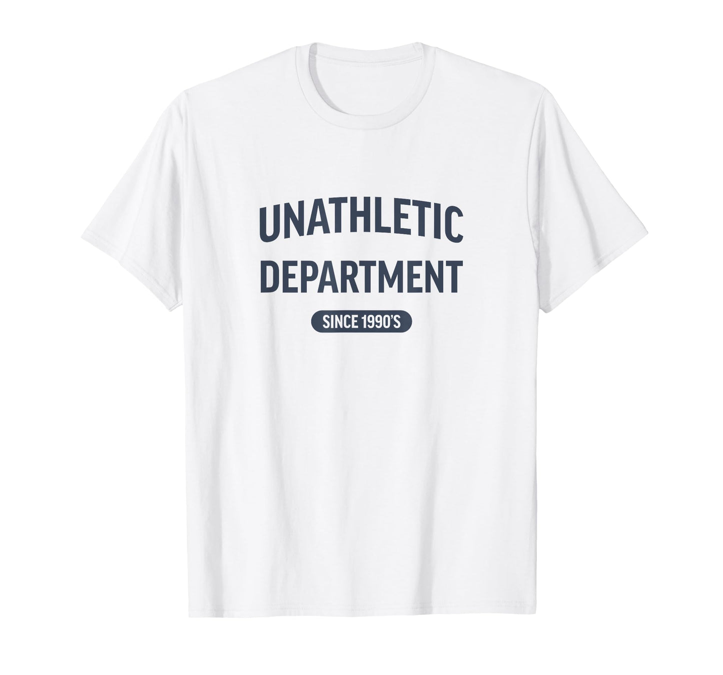 Unathletic Department Retro 90s Funny Sports Parody T-Shirt