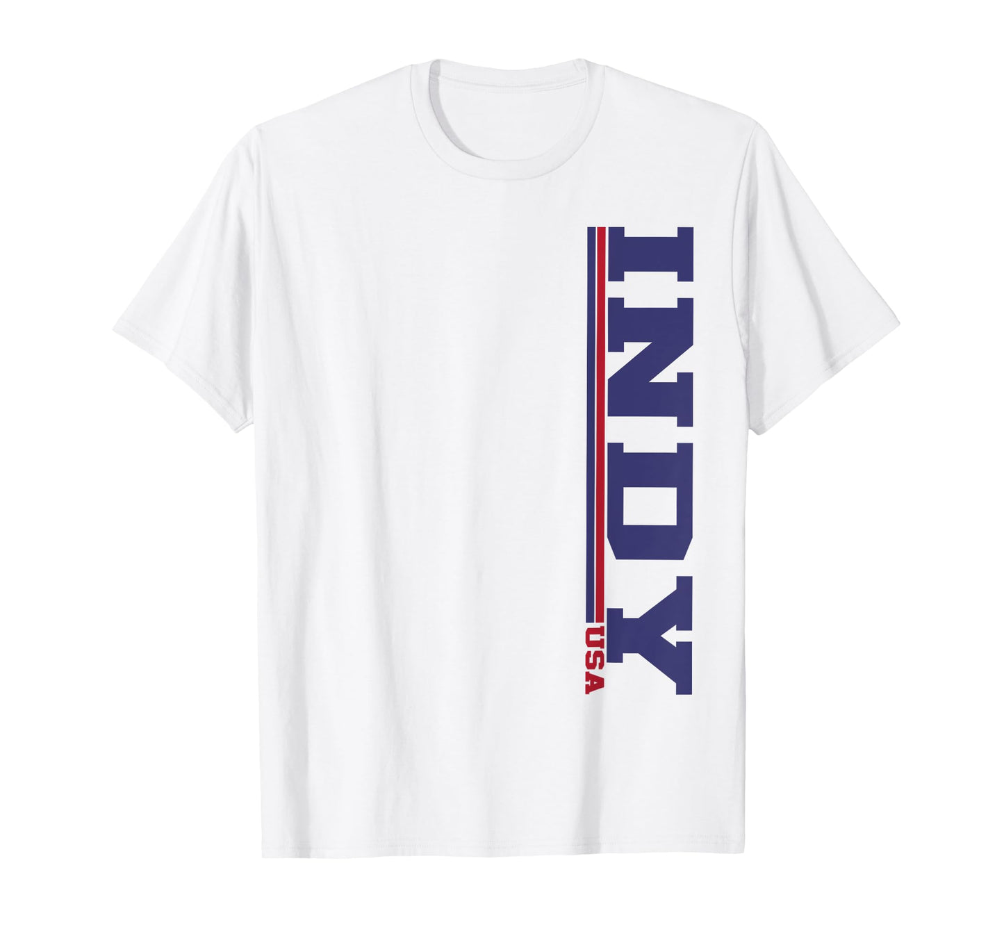 Patriotic Indianapolis USA Vintage Stripes Iconic Indy T-Shirt