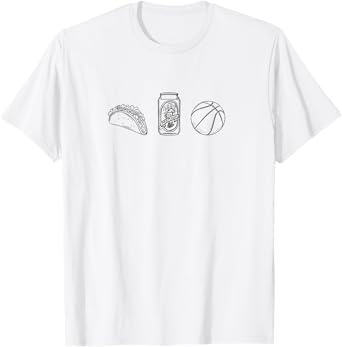 Tacos, Beer, Basketball - Things I Love. T-Shirt
