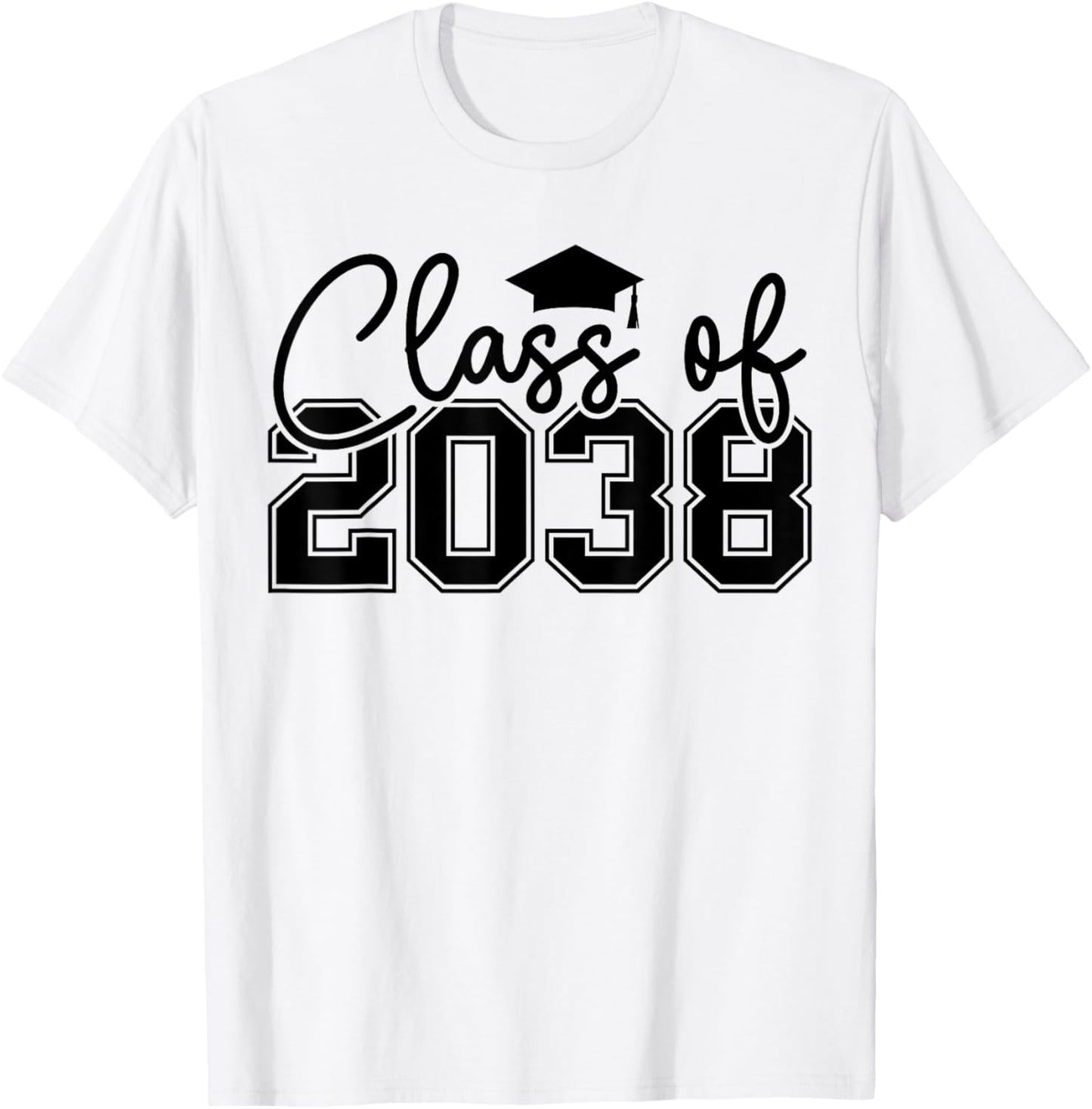 Class Of 2038 Grow With Me Funny Kindergarten Back To School Tee by TeeBrew