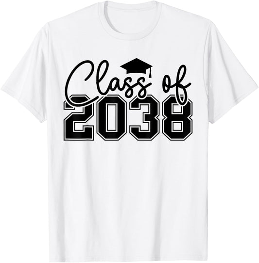 Class Of 2038 Grow With Me Funny Kindergarten Back To School Tee by TeeBrew
