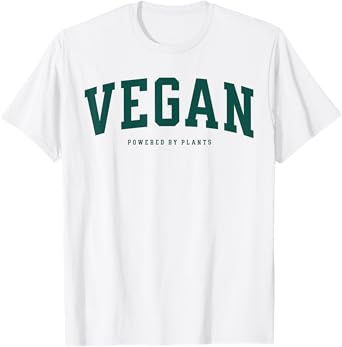 Vegan Plant Based Powered Motivational Gym Funny Workout T-Shirt