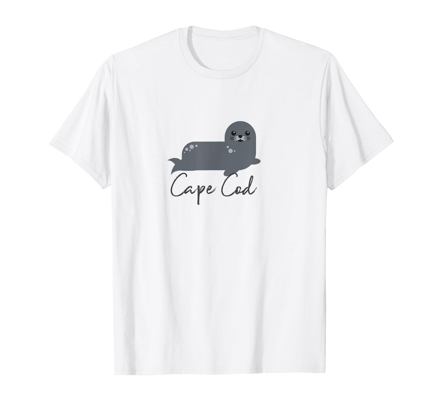 Cape Cod Cute Whimsy Marine Life Harbor Seal Vacation T-Shirt