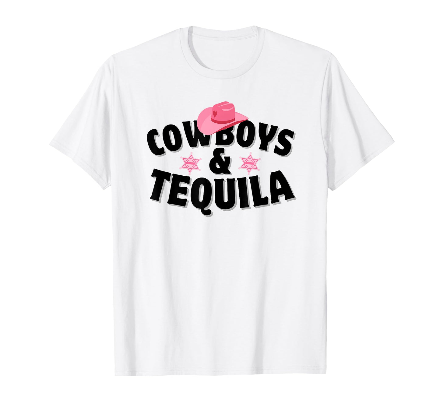 Womens Western Cowgirl Country Music Cowboys And Tequila T-Shirt