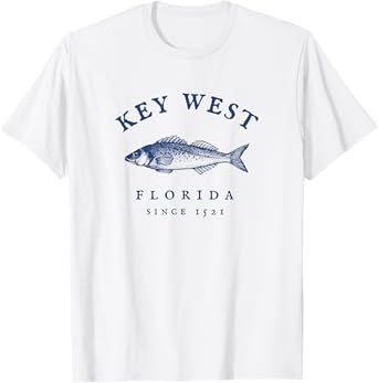 Key West Florida Vintage Fishing T-Shirt