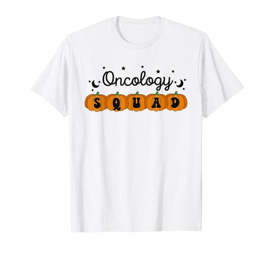 Halloween Oncology Nurse Pumpkin Oncology Squad Cancer Nurse T-Shirt