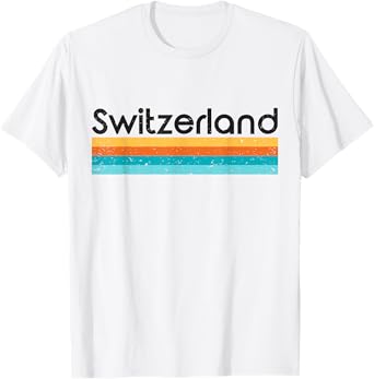 Vintage Switzerland Retro Design T-shirt T-Shirt