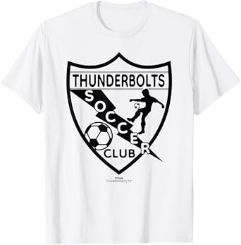 Marvel Thunderbolts Soccer Club Team Emblem T-Shirt