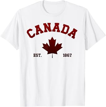 Vintage Canada Flag Canada Maple Leaf Funny Canadian Canada T-Shirt