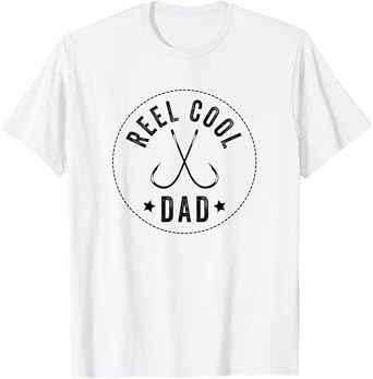Reel Cool Dad, Dads Who Fish, Fisherman T-Shirt
