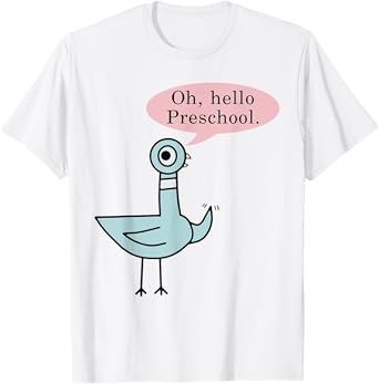 Oh, Hello Preschoolers Cute Pigeon Preschool Teacher T-Shirt