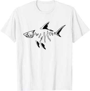 Finger Lake Fish and Shark Bones T-Shirt