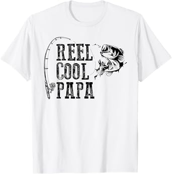 Papa Fishing: Reel Cool Papa Funny Gift T-Shirt