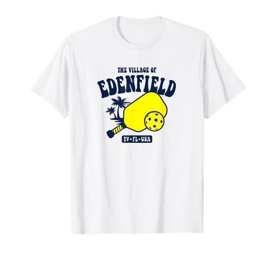 The Village of Edenfield TV FL USA Pickleball Design T-Shirt