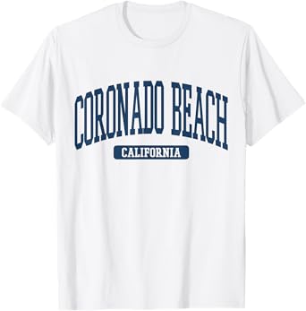Coronado Beach California Souvenir Beach, Retro, Vintage T-Shirt