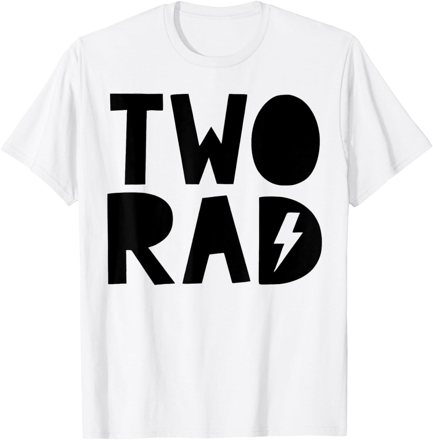 Cool Retro Two Rad Lightning 2nd Kids Birthday Party T-Shirt