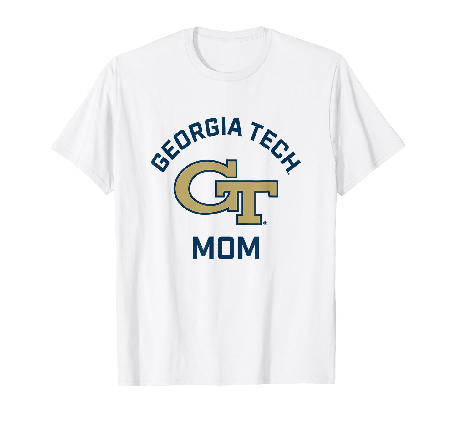 Georgia Tech Yellow Jackets Arched Mom T-Shirt