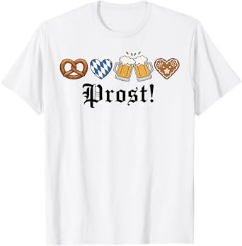 Prost Oktoberfest Drinking German Beer Festival Men Women T-Shirt