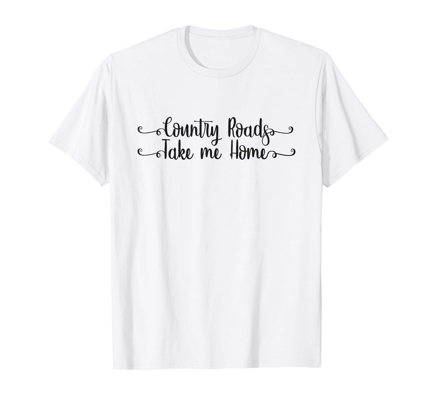 Country Roads Take Me Home Mountain Sunset Adventure T-Shirt