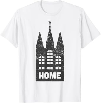 Mormon LDS Temple "Home" Distressed T-Shirt