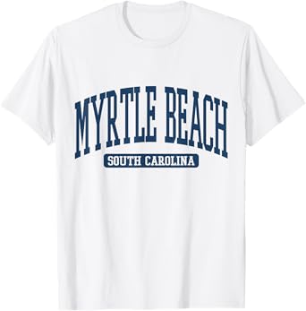 Myrtle Beach South Carolina Souvenir Vintage, Minimalist T-Shirt