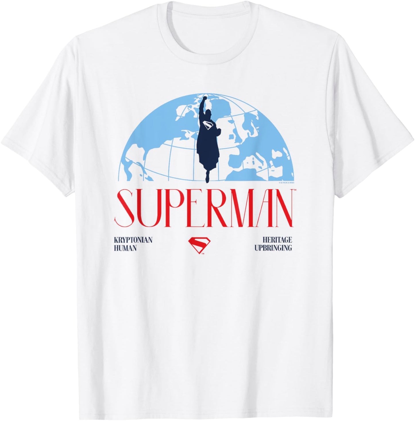 Superman (2025) Kryptonian Human Heritage Upbringing Logo T-Shirt