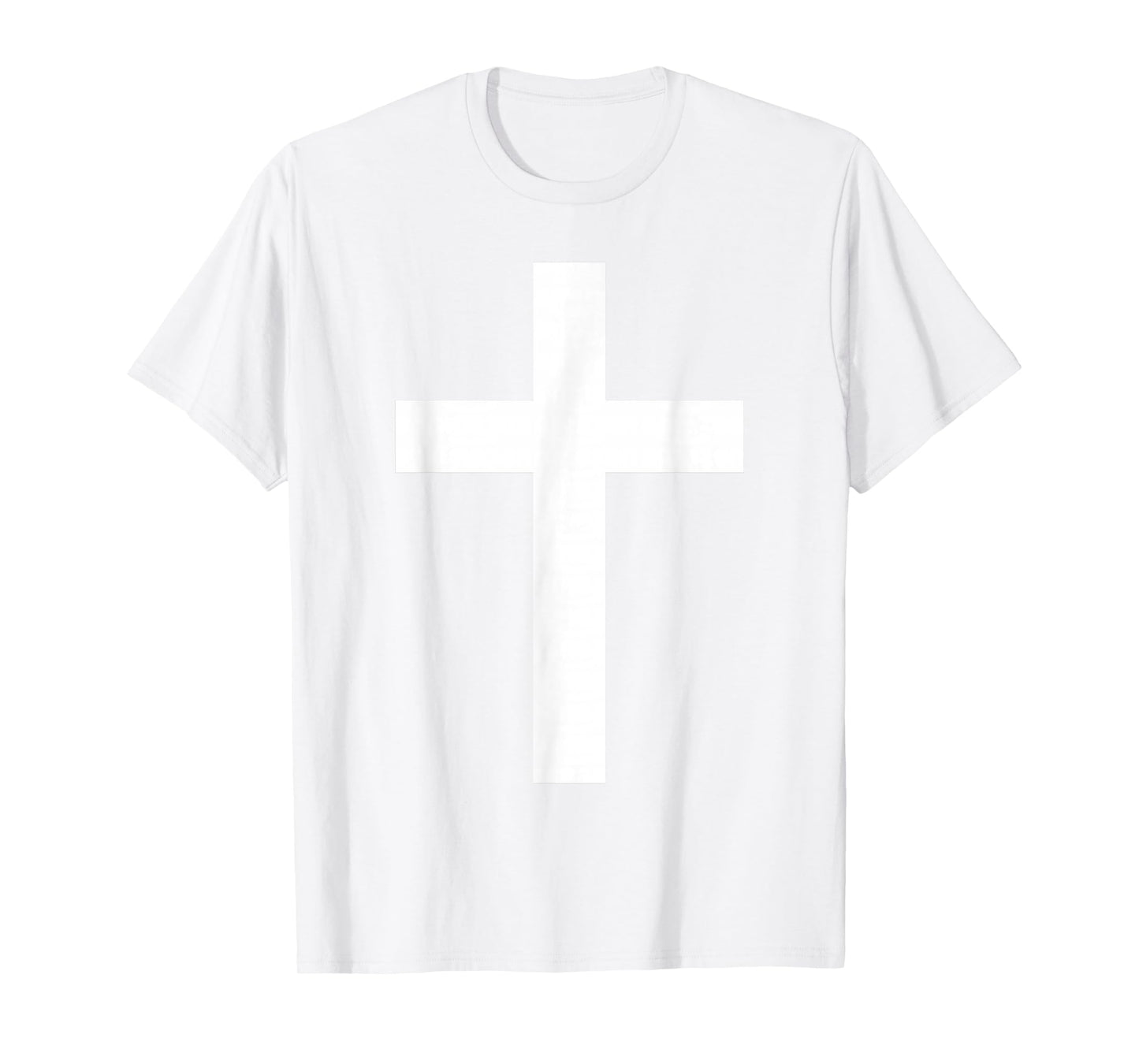White Christian Jesus Cross Red T-Shirt