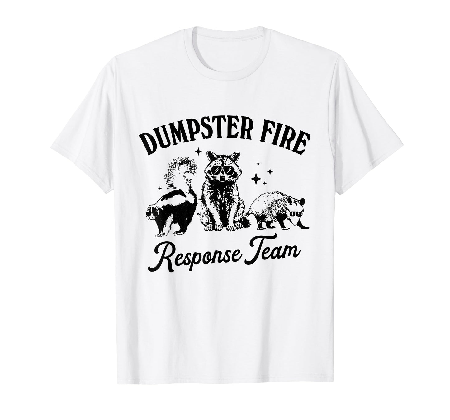 Dumpster Fire Response Team, raccoon trash panda meme T-Shirt