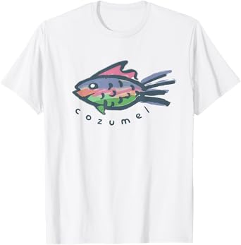 Cozumel Mexico Tropical Fish Graphic T-Shirt