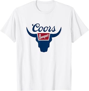 Coors Brewing Company Coors Banquet Rodeo Big Chest Logo T-Shirt