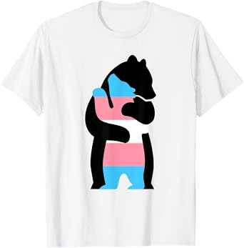 Trans Bear Hug Ally Pride T-Shirt