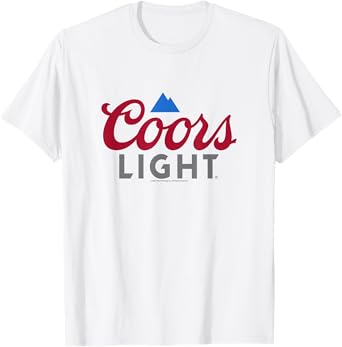 Coors Brewing Company Coors Light Classic Big Chest Logo T-Shirt